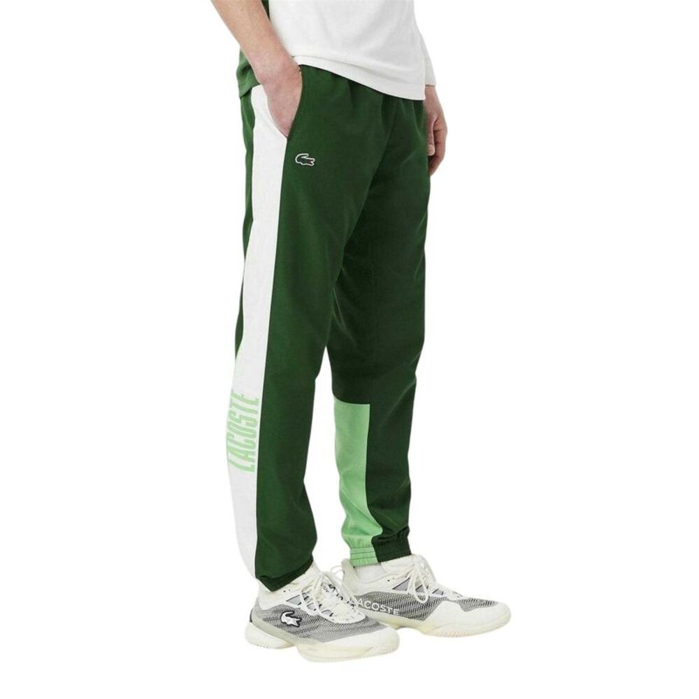 Lacoste Mens Colour Block Joggers / Green